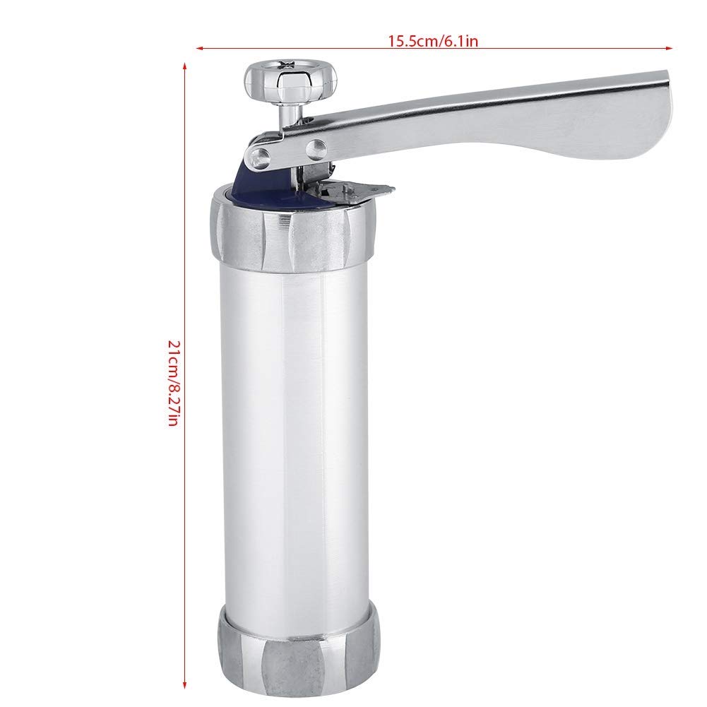 Stainless Steel Cookie Press Machine Kit with 20 Discs & 4 Nozzles - Cookie Maker, Biscuit Press Gun for Holiday Baking, DIY Cookies, Churros & Dessert Decorations - Perfect for Christmas, Weddings & Party Treats