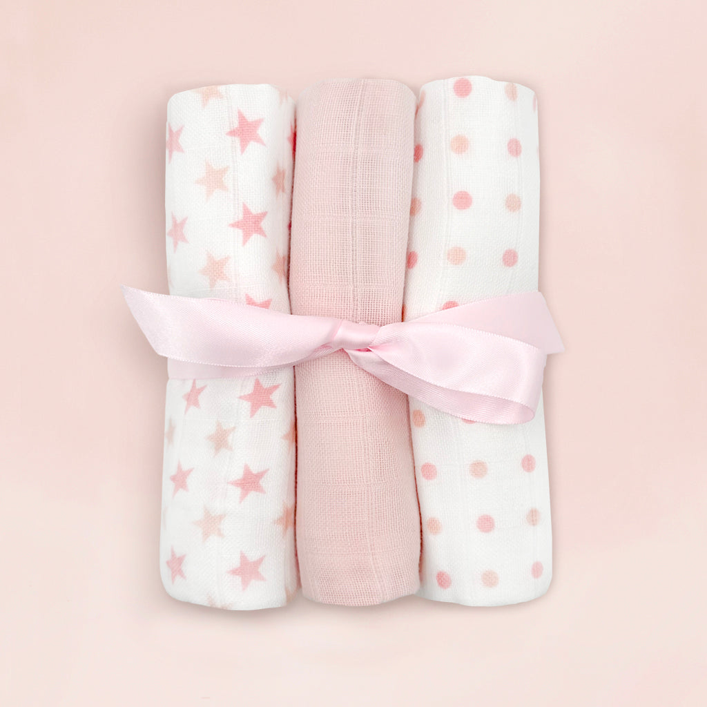 Personalized Zachary Zebra Moses Basket Baby Hamper in Pink - Perfect for Newborn Gifts, Baby Showers & Nursery Decor