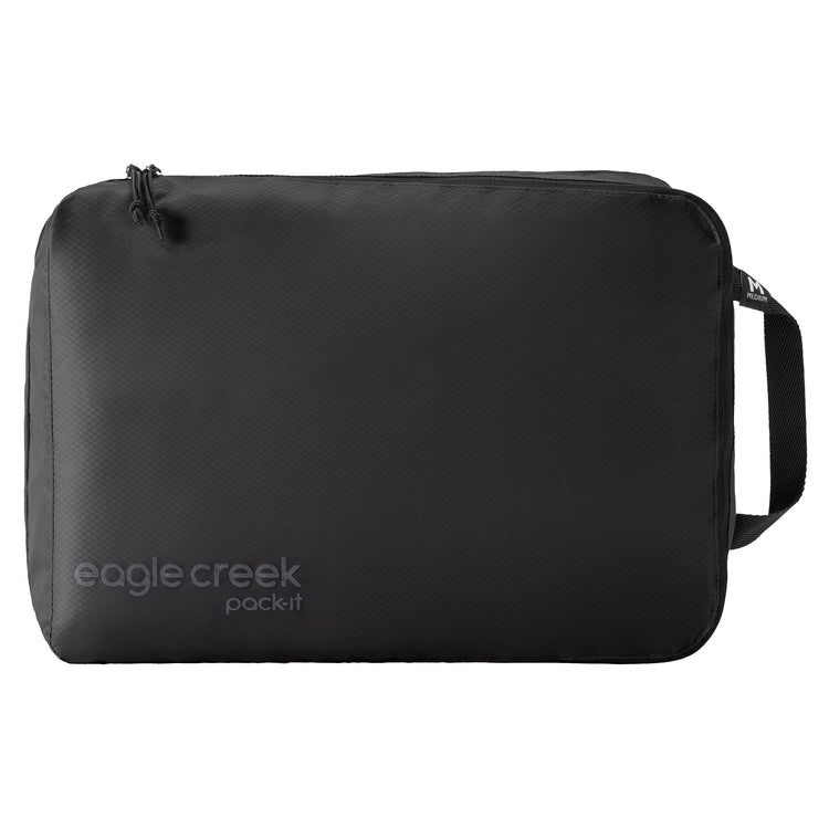 Eagle Creek Pack It Isolate Clean/Dirty Cube M - Black | Waterproof Travel Organizer for Suitcases & Backpacks | Perfect for Camping, Business Trips & Vacations