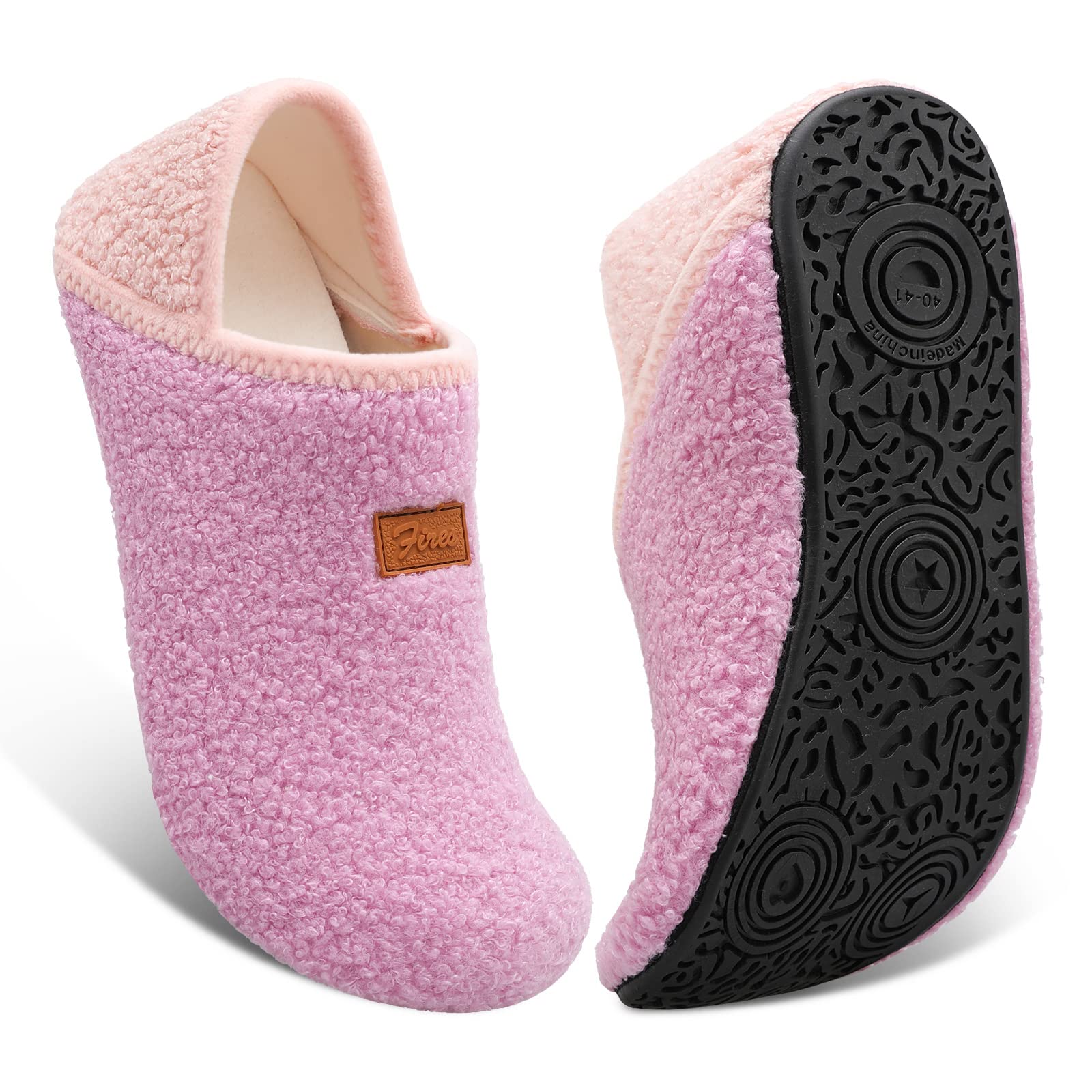 Women's & Men's Fires Slippers - Soft Lightweight House Shoes with Non-Slip Rubber Sole for Indoor/Outdoor Use | Cozy Home & Backyard Wear