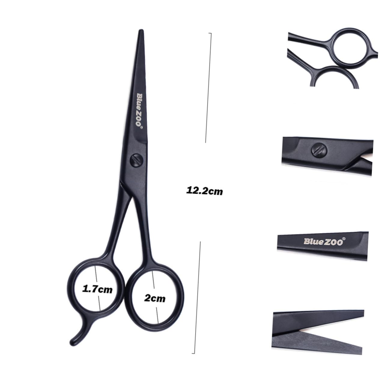 IPetboom Professional Nose Hair Trimmer & Eyebrow Scissors - Painless Nose Hair Clipper for Men & Women - Perfect for Grooming, Travel & Personal Care