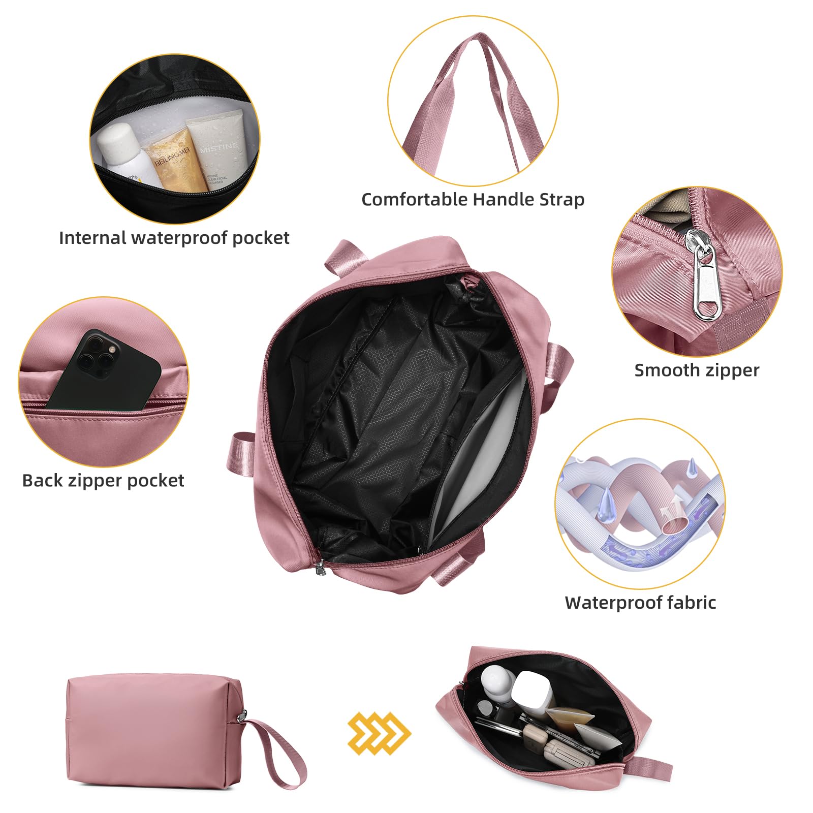 5-Piece Lavender Luggage Set with Duffel Bag - 28