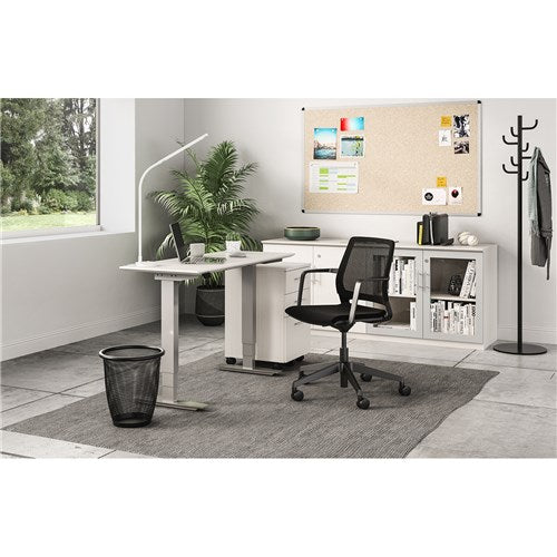 Safco Medina 6828BL Conference Chair - Ergonomic Office Chair for Comfortable Meetings & Professional Workspaces
