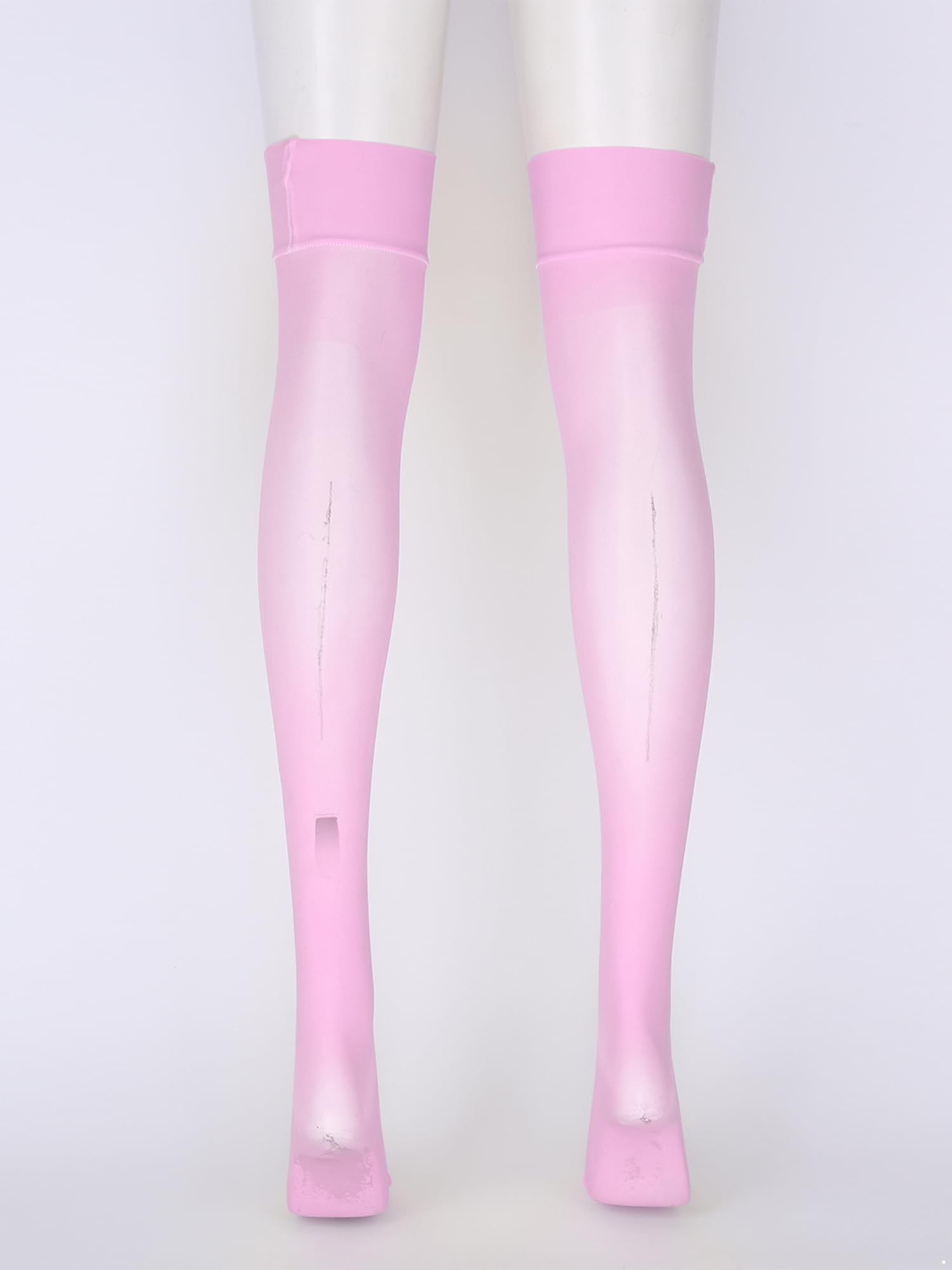 YiZYiF Women's Silk Thigh High Socks - Ultra Thin & Smooth Over The Knee Stockings for Elegant Outfits & Special Occasions
