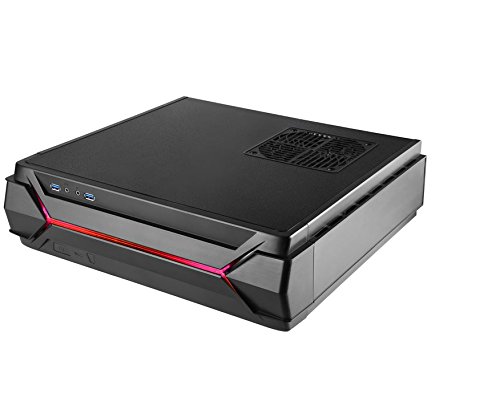 SilverStone Technology RVZ03B Slim Mini-ITX Computer Case with Integrated RGB Lighting - Compact Gaming PC Case for Home Theater & Small Space Setups