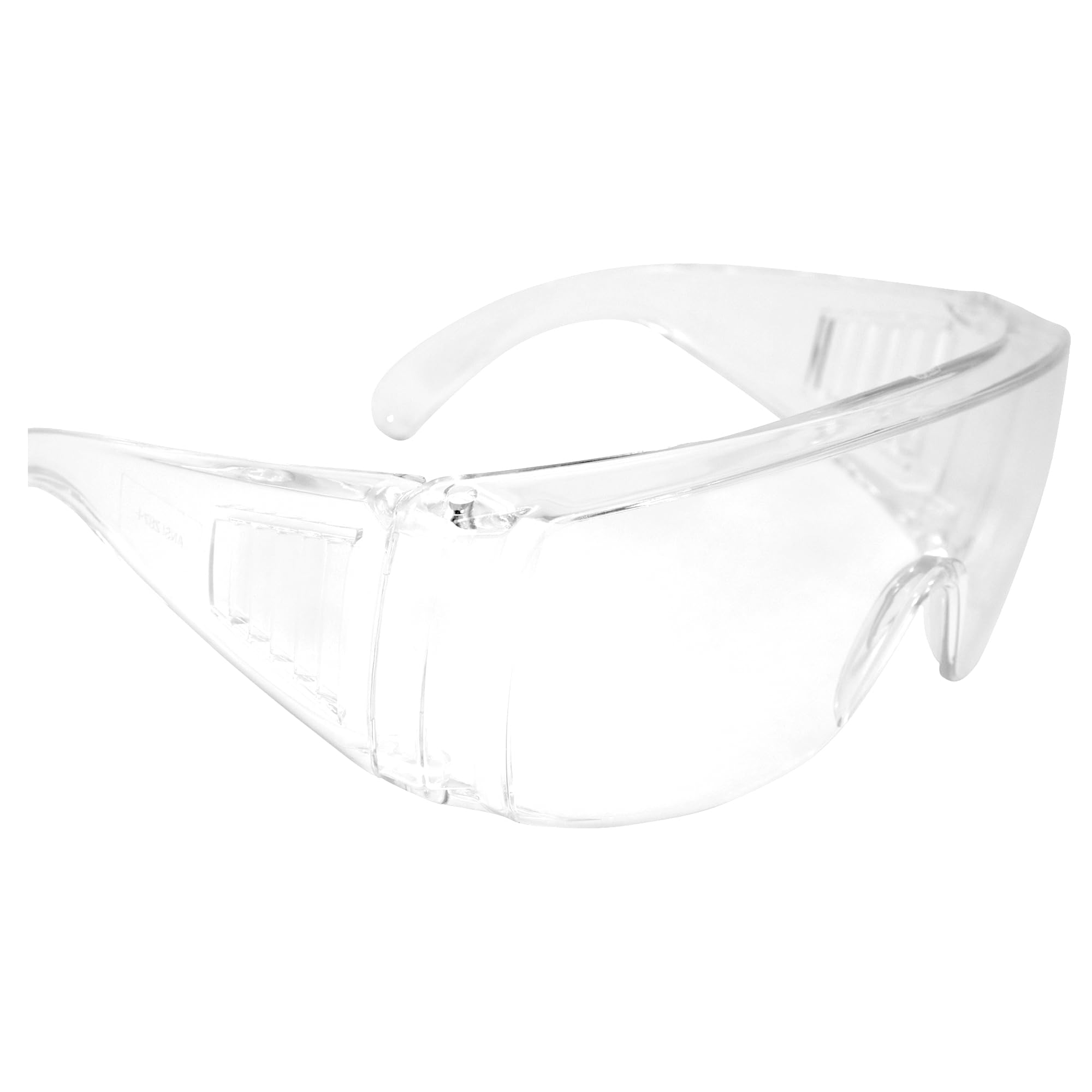 100 Pack MotoFrames Safety Glasses with Clear Lens & Side Shields - ANSI Z87.1 Certified, Anti-Fog, Scratch Resistant - Perfect for Construction, Woodworking, Lab Work & Outdoor Activities (Fits Over Prescription Glasses)