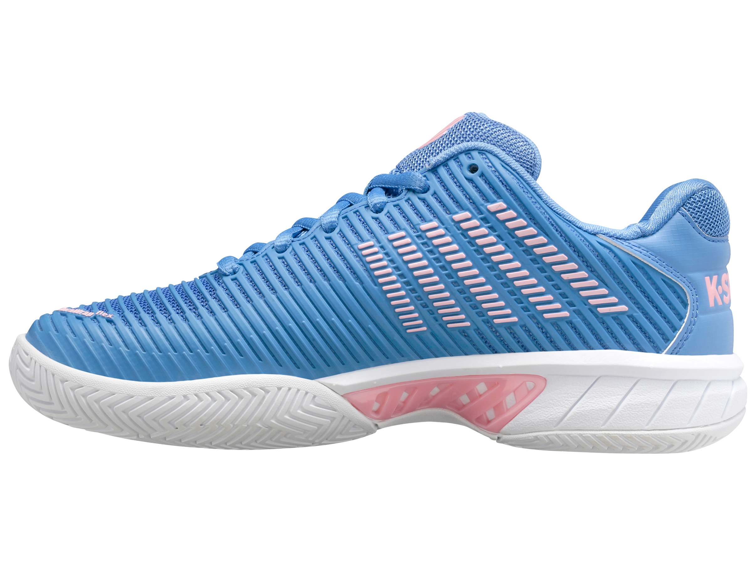 Hypercourt Express 2 Tennis Shoes - Silver Lake Blue/White/Orchid Pink | Lightweight & Durable Court Sneakers for Women | Perfect for Tennis, Pickleball & Casual Wear