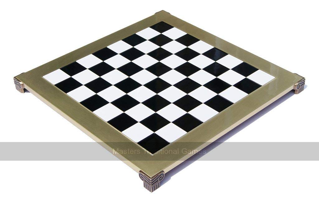 Premium Archers Metal Chess Set - 15.5 Inch Elegant Chess Board with Staunton Pieces - Perfect for Home, Office, and Gifts