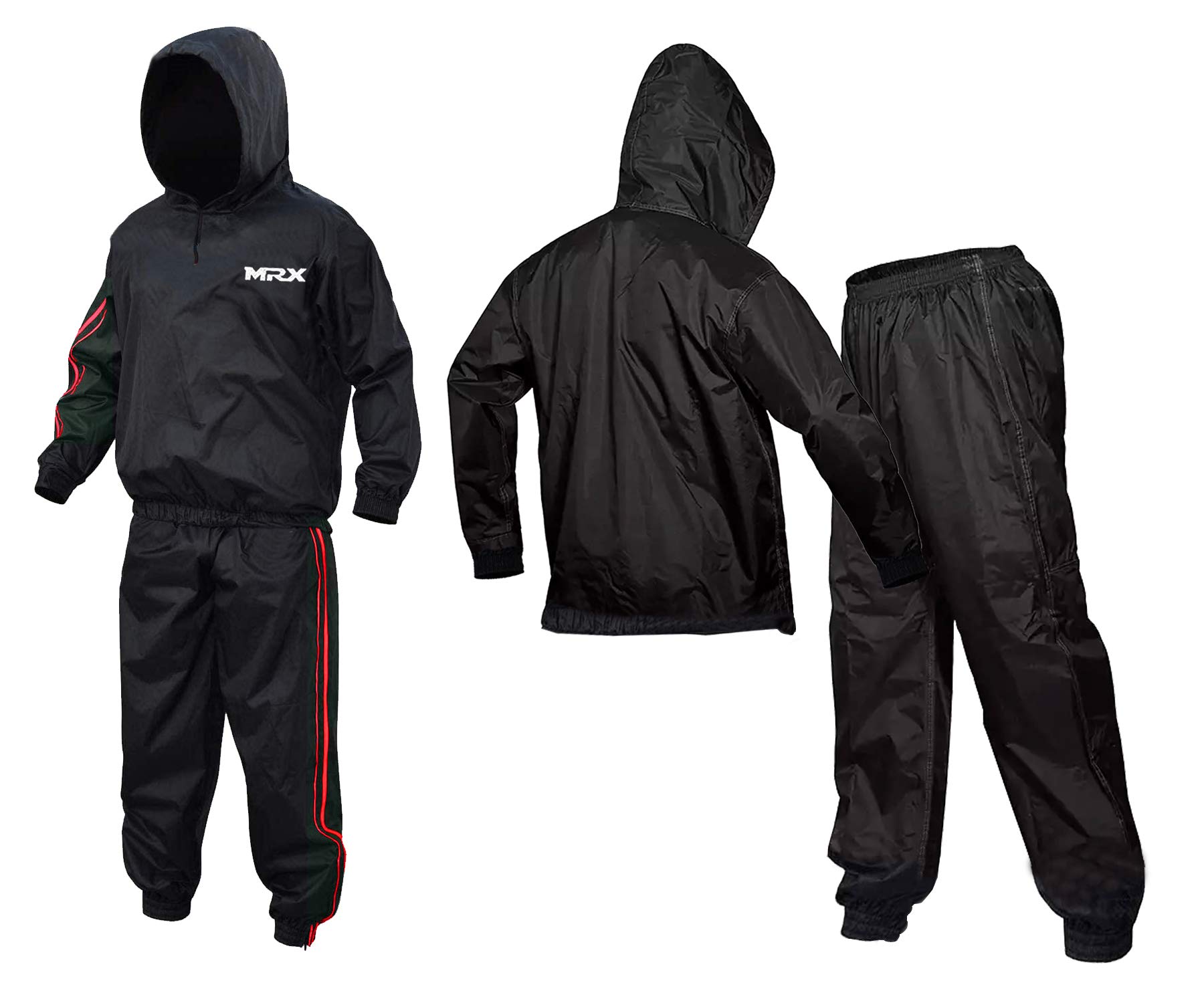 MRX Heavy Duty Sweat Suit for Men & Women - Waterproof Workout Training & Exercise Sauna Suit - Weight Loss Track Suits Sets for Gym, Running & Fitness Training