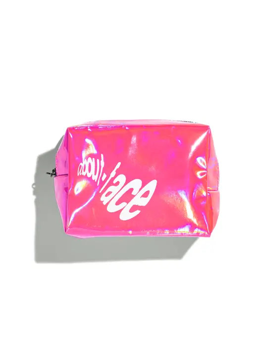 Pink Cosmetic Bag for Women - Waterproof Makeup Pouch Travel Organizer | Perfect for Travel, Gym, and Daily Essentials Storage