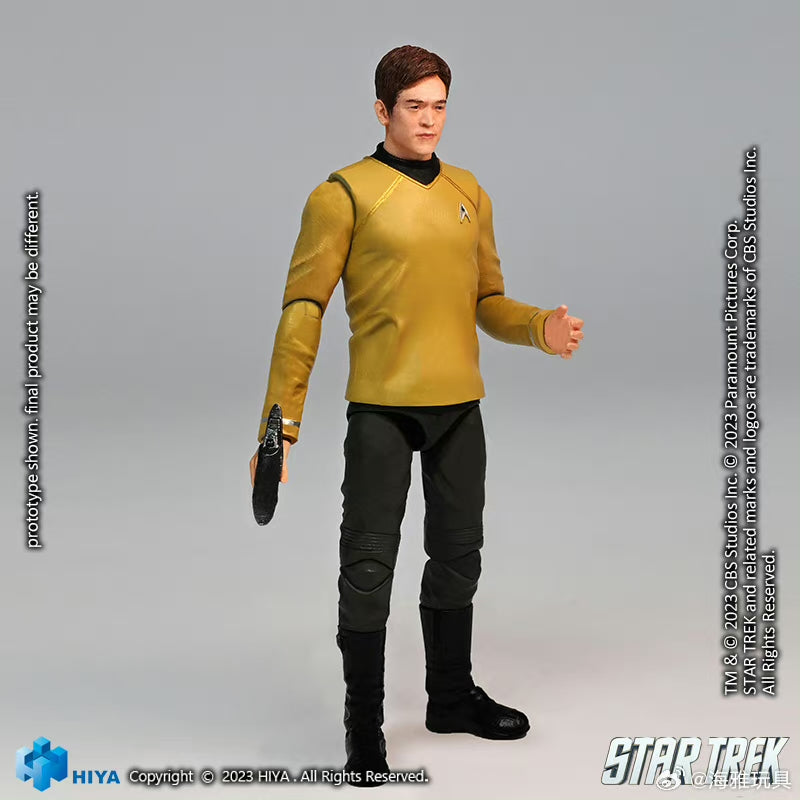 1/18 HIYA 4inch Action Figure Exquisite Mini Series STAR TREK 2009 Sulu - Collectible Movie Character Model for Display & Play - Perfect for Fans, Gift Giving, and Sci-Fi Collectors