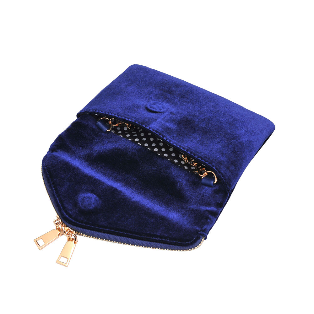 Lucy Velvet Wristlet Clutch Purse for Women - Elegant Evening Bag for Parties, Weddings & Special Occasions