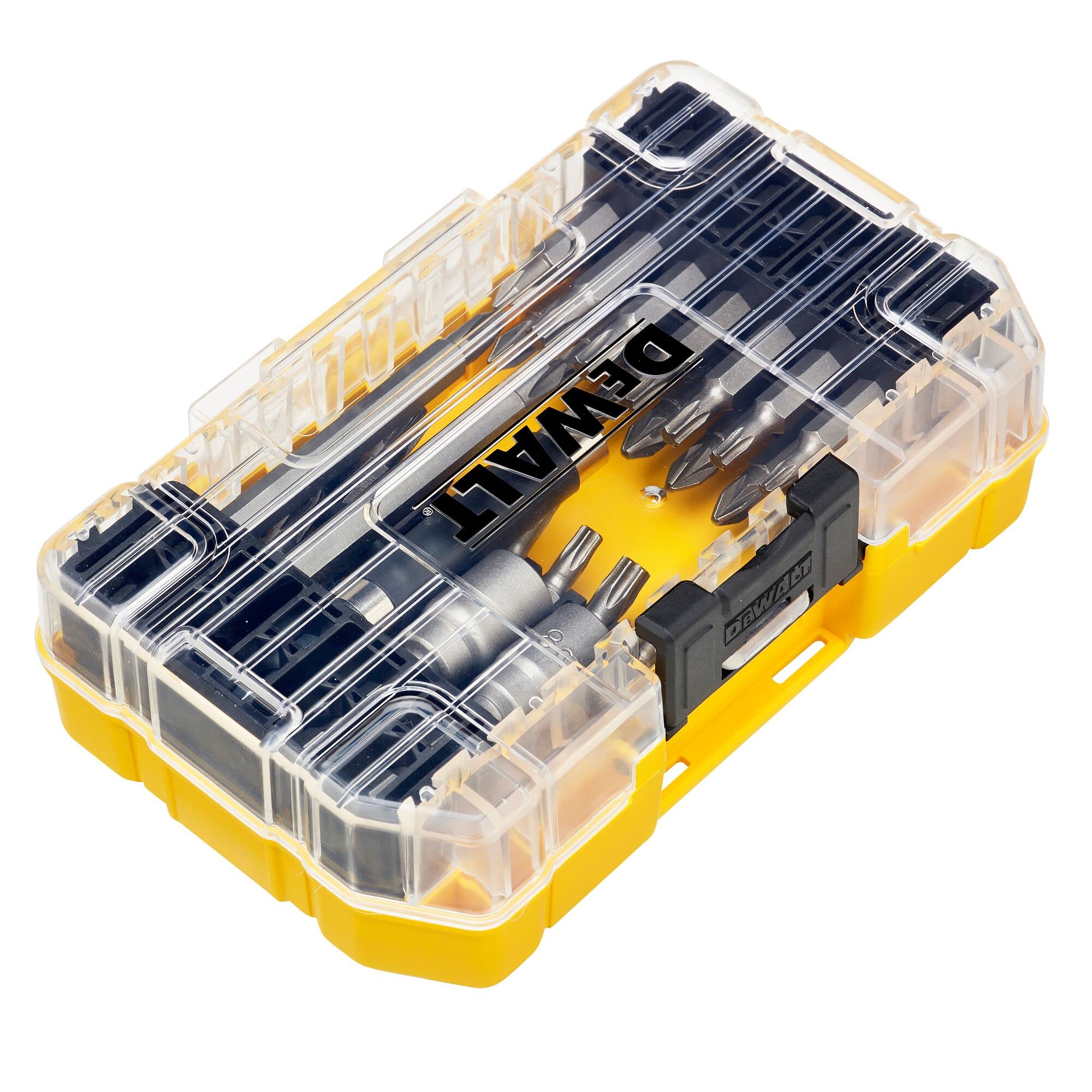 DEWALT DT70702 40-Piece Impact Screwdriver Bit Set with Tough Storage Case - Compatible with TSTAK Caddy (Black) - Ideal for Construction, DIY Projects & Professional Use