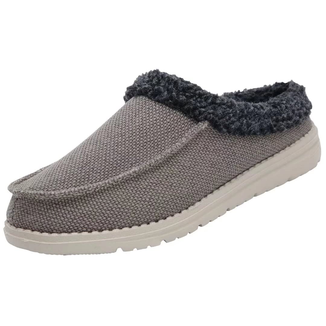 TAZERO Men's Wide Slip-On Loafers - Comfortable Boat Shoes with Arch Support for Plantar Fasciitis | Casual Walking, Office & Travel Shoes for Men