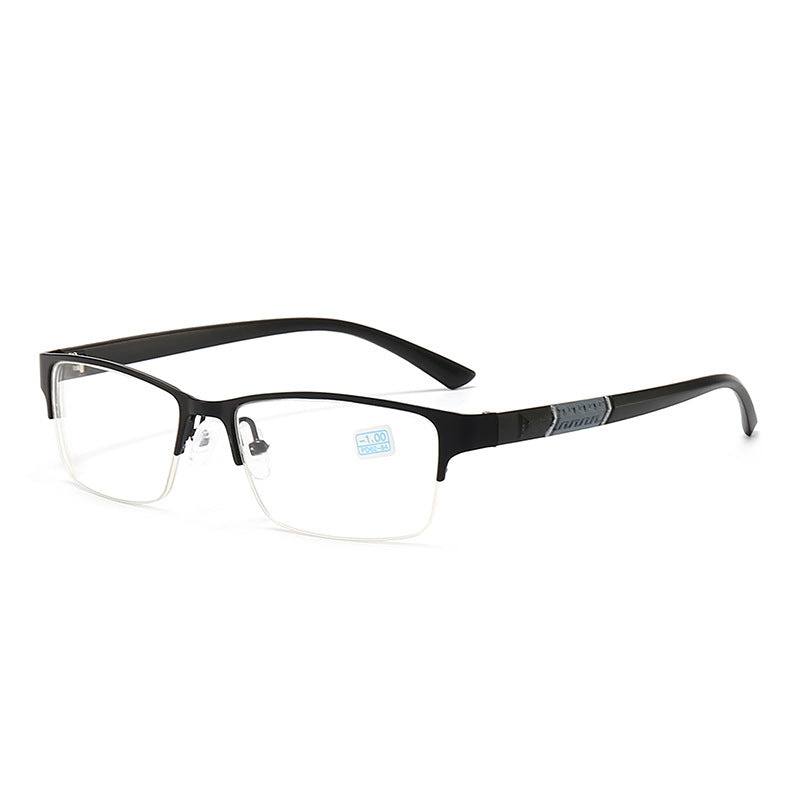Premium Metal Alloy Half Frame Reading Glasses - Lightweight & Durable for Men & Women - Perfect for Reading, Computer Work & Close-Up Tasks
