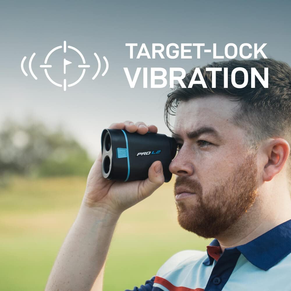 Shot Scope PRO L2 Golf Laser Rangefinder - Premium GPS Distance Measuring Device for Golfers | Perfect for Course Play & Tournament Practice