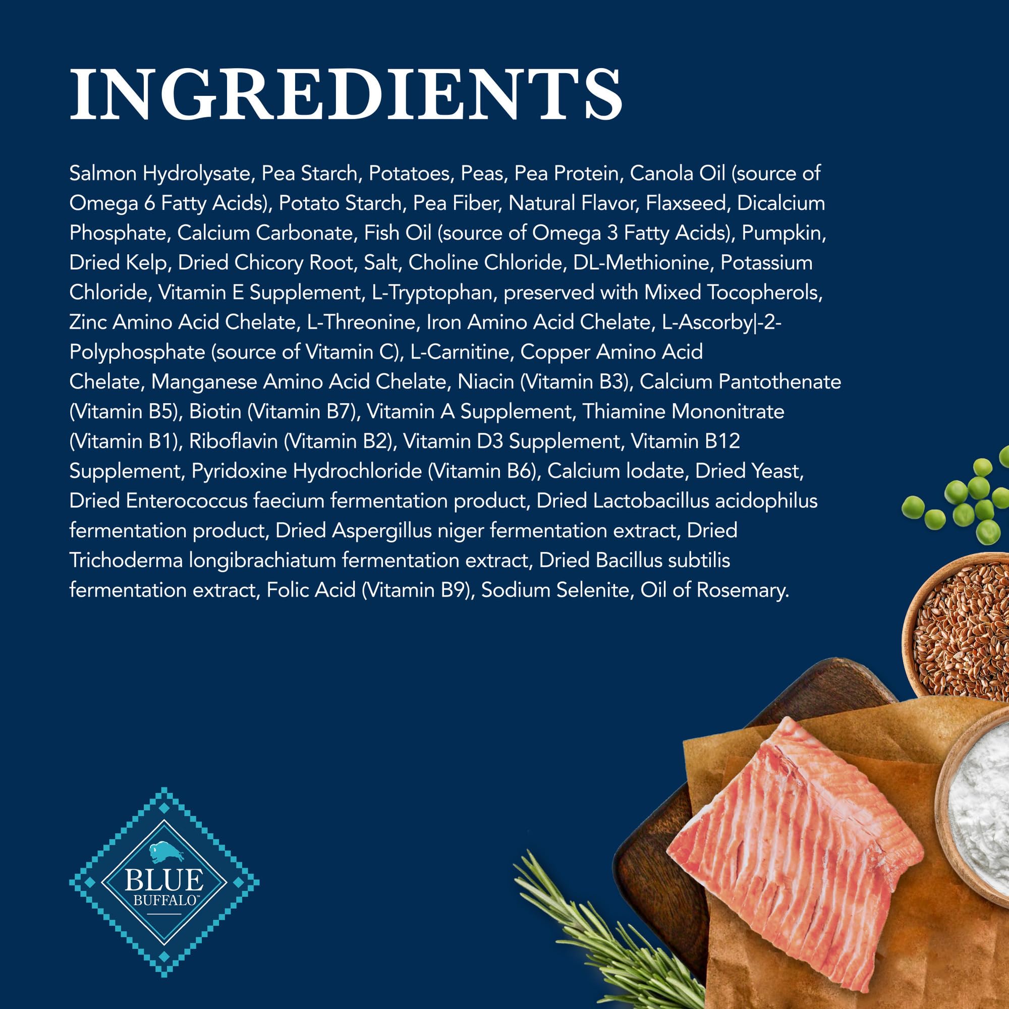 Blue Buffalo Natural Veterinary Diet HF Hydrolyzed Dry Dog Food for Food Intolerance - Salmon Flavor, 22-lb Bag (Vet Prescription Required) | Hypoallergenic Dog Food for Sensitive Stomach & Skin Allergies - Perfect for Dogs with Dietary Restrictions