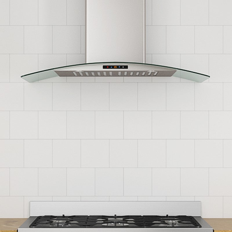 GCE636 30-Inch Stainless Steel Range Hood with LED Lights - Powerful 900 CFM Kitchen Exhaust Fan - Quiet Operation & Easy Clean Filters - Perfect for Home Kitchens & Restaurants
