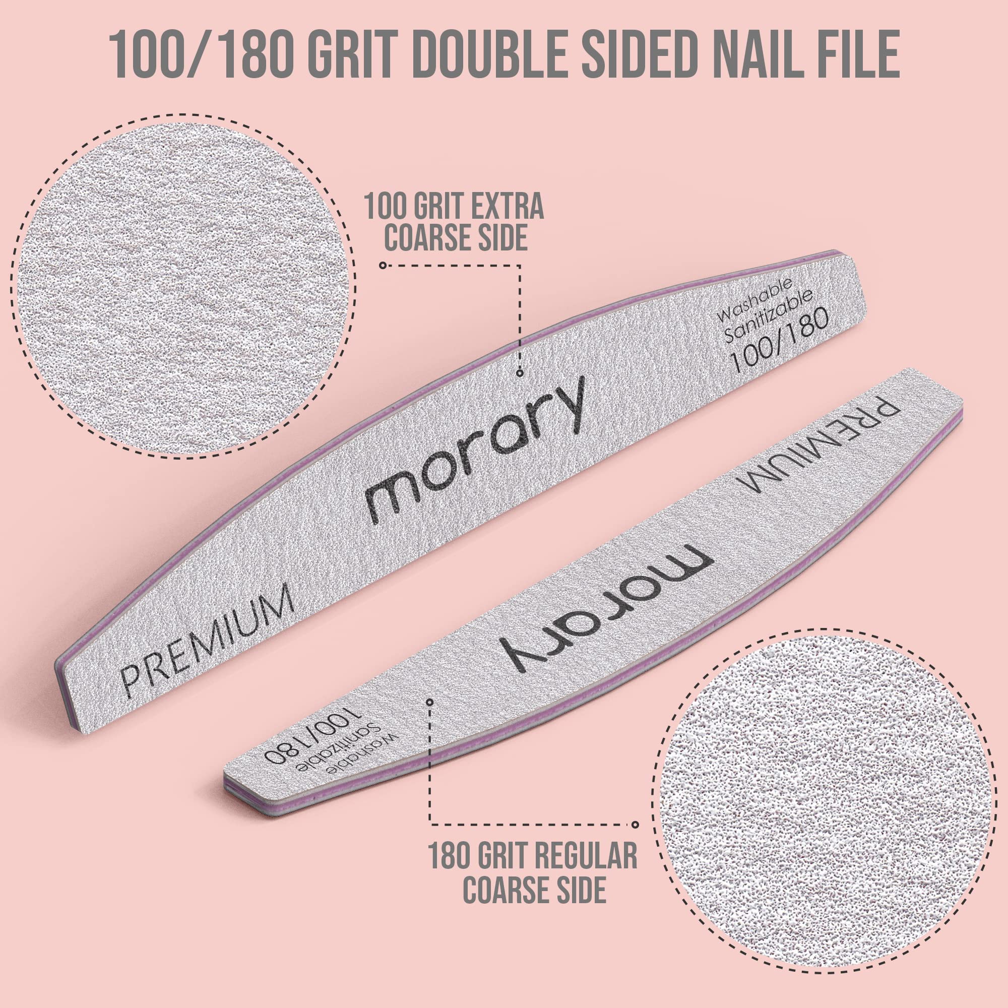 24-Piece Nail Buffer & File Kit for Acrylic, Natural & Gel Nails - Professional Manicure & Pedicure Tools for Salon & Home Nail Care