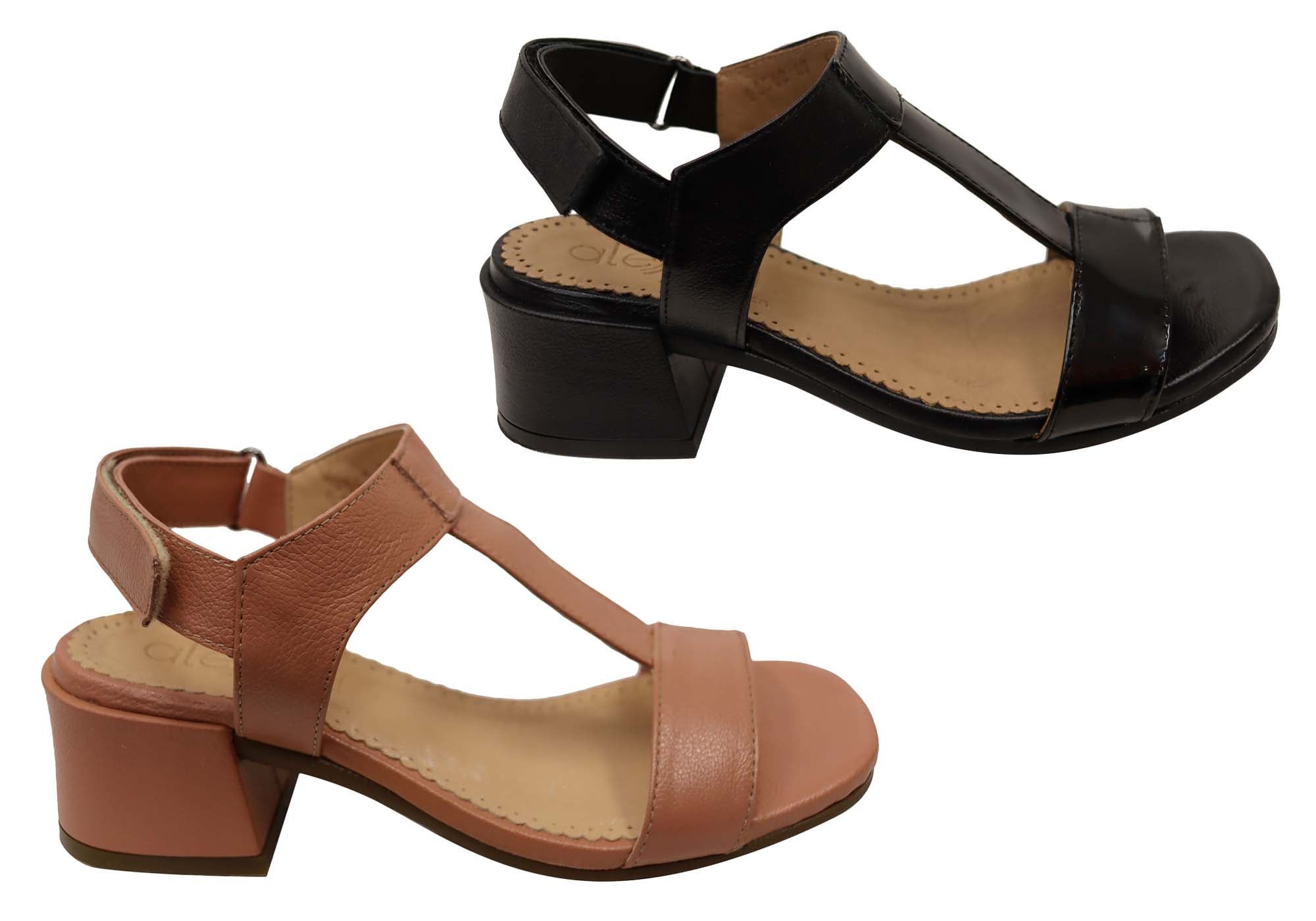 Opananken Ranni Women's Comfortable Leather Mid Heel Sandals - Stylish & Supportive for Work, Weddings & Summer Outings
