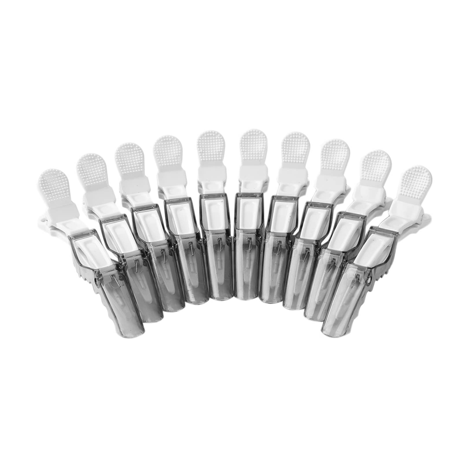 10-Piece Hair Clips Set - Professional Hair Clippers & Alligator Clips for Salon Styling - Black Barber Tools for Hairdressing, Braiding & Extensions (1 Inch) - Perfect for Salons, Home Use & DIY Hairstyling