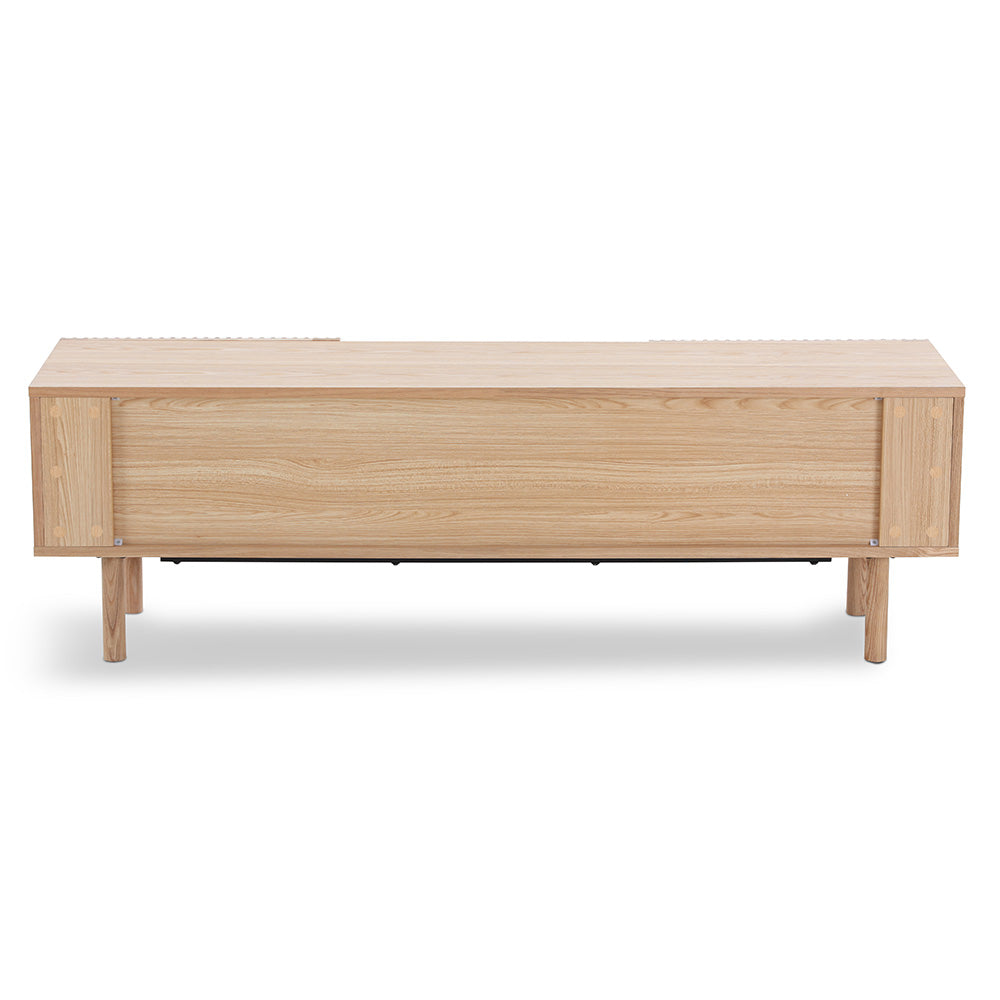 ORTON 160cm Oak TV Stand Entertainment Center - Modern TV Console for Living Room, Bedroom & Home Theater
