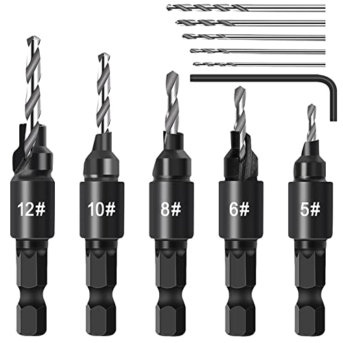 Premium Countersink Drill Bit Set - 1/4