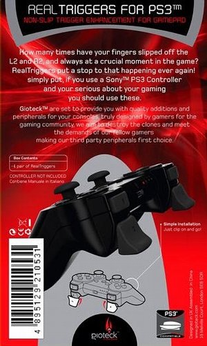 Original PlayStation 3 Dual Trigger Controller Accessories - Black (Germany Edition) | Replacement Triggers for PS3 Controllers | Perfect for Gaming, Repair & Customization