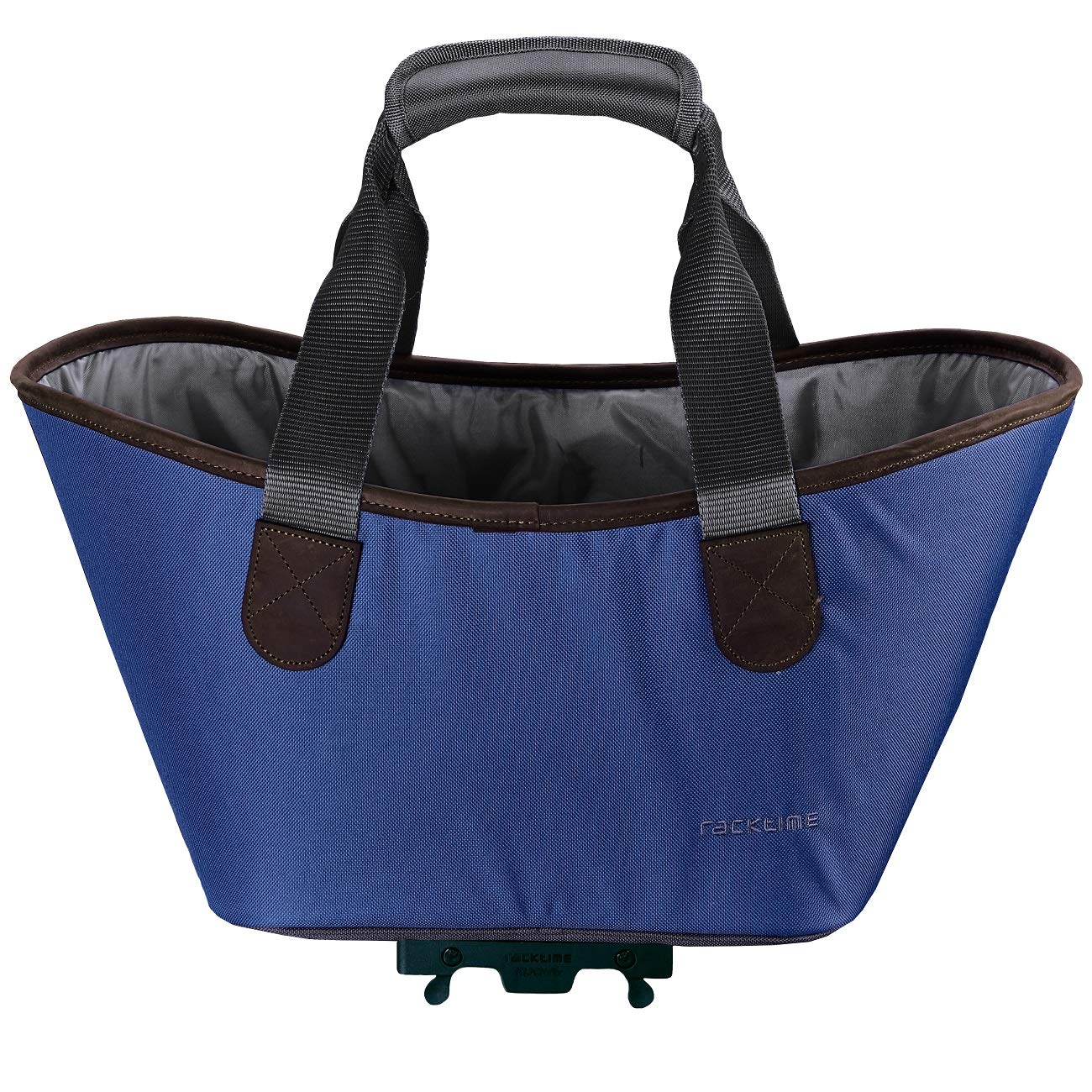 Racktime Unisex Agnetha Shopping Tote Bag - Blue Standard Size for Groceries, Work & Travel | Durable Reusable Cotton Tote with Reinforced Handles
