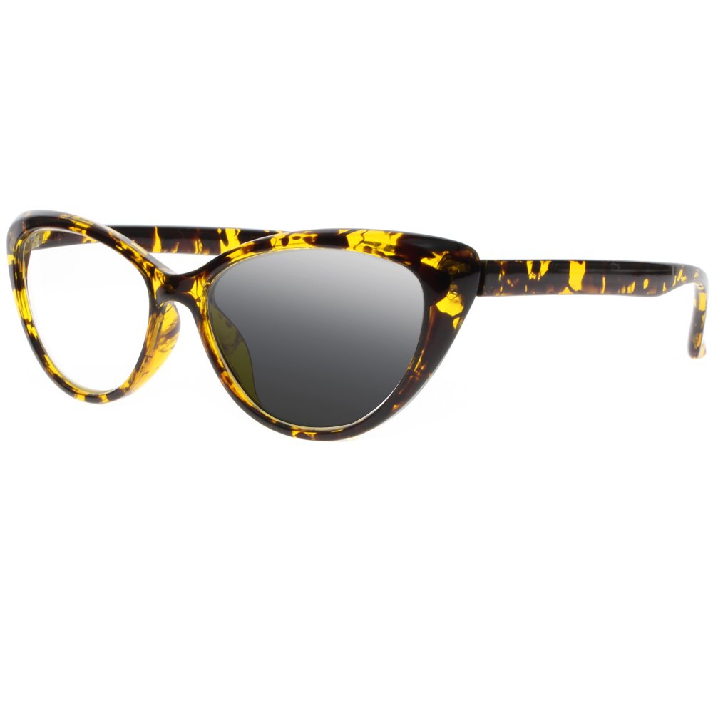 Bifocal Cat Eye Reading Glasses - Photochromic Sun Readers for Women
