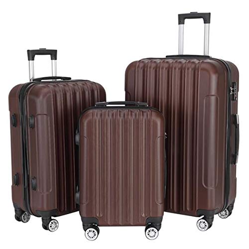 3-in-1 Multifunctional Travel Organizer Set - Large Capacity Suitcase Storage Bag for Clothes & Accessories (Brown) - Perfect for Vacation Packing, Business Trips & Weekend Getaways