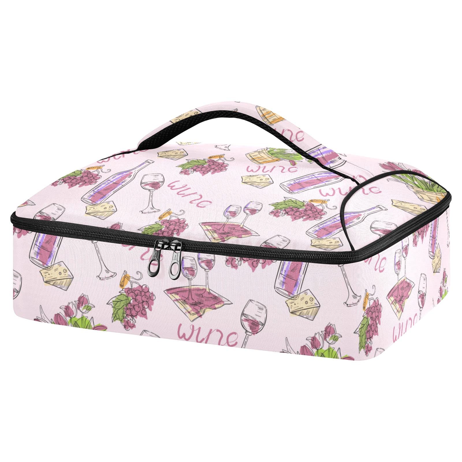 **Insulated Casserole Carrier Bag - Leakproof Lasagna & Dish Holder for Potluck, Picnic, Beach - Perfect for Hot & Cold Food Storage**    *(Use Cases: Ideal for potluck parties, picnics, beach outings, and keeping food warm or cold during travel.)*
