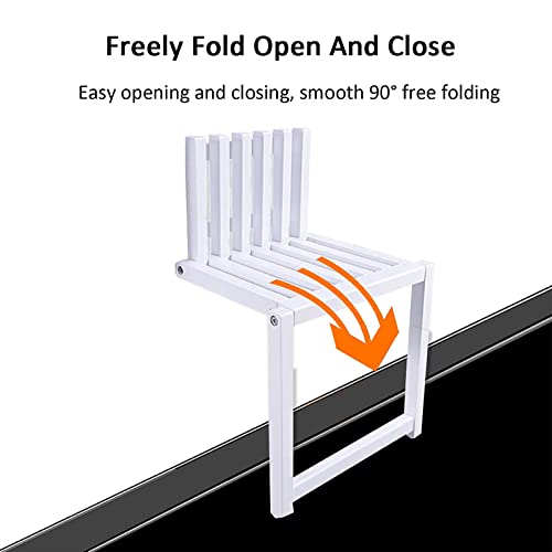 Solid Wood Wall-Mounted Folding Shoe Changing Stool - Space-Saving Entryway Bench for Living Room, Bedroom & Hallway - Perfect for Small Spaces & Quick Shoe Changes