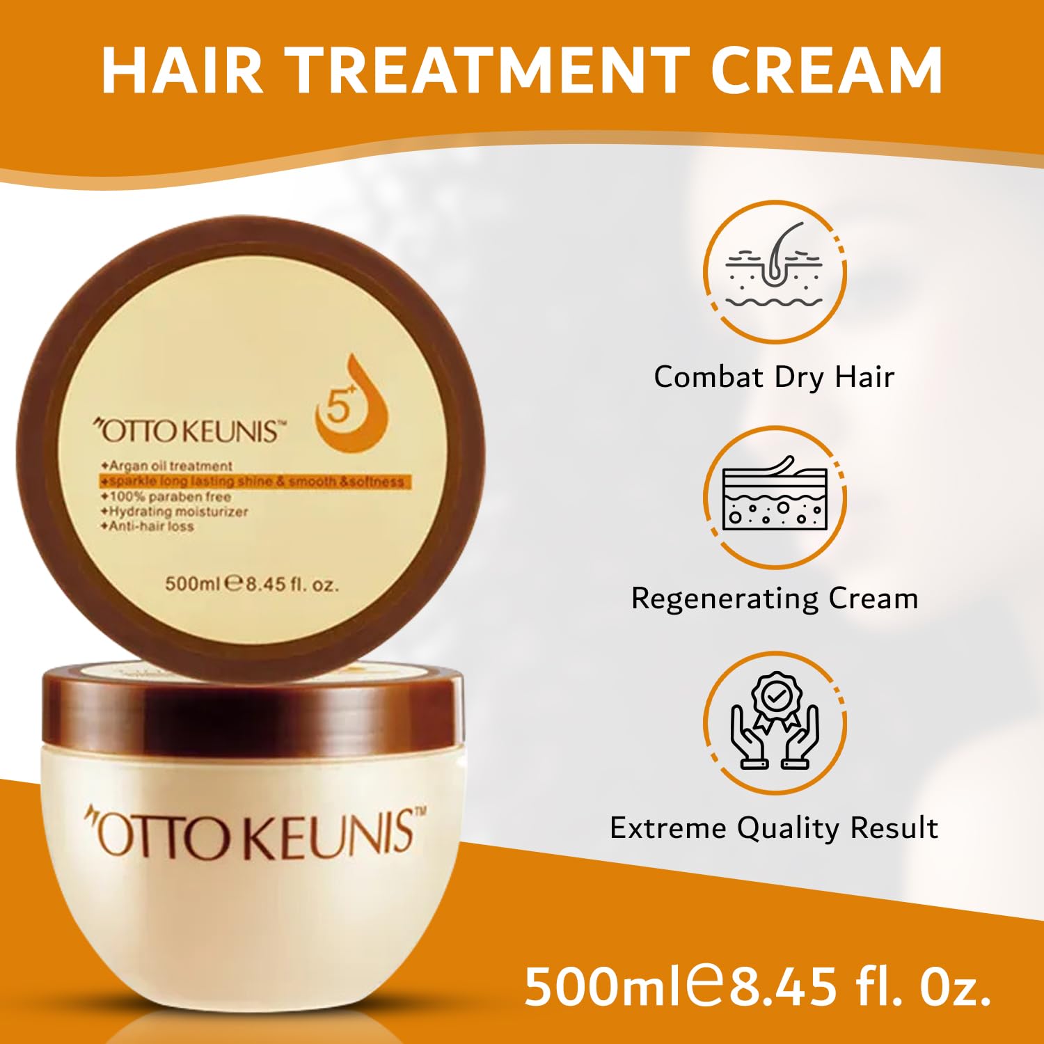 Argan Oil Shampoo & Conditioner Set with Hair Mask - Hydrating & Repairing Treatment for Dry, Damaged Hair - USA Formula for Hot & Humid Climates - Includes Clear Gift Bag - Perfect for Daily Hair Care & Spa Days at Home