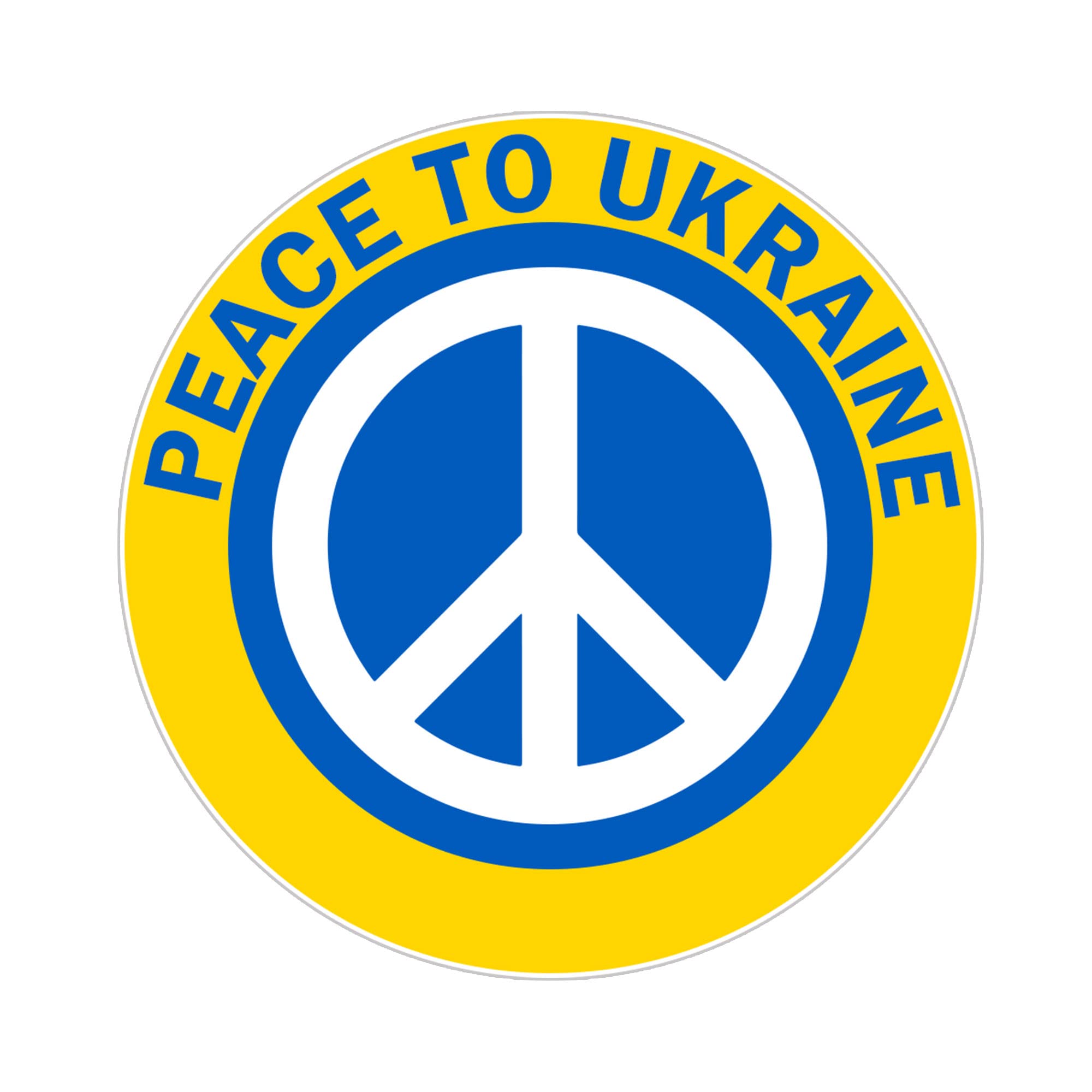 Pray for Ukraine Sticker - Stand with Ukraine Vinyl Decal - 3'' Waterproof Car Laptop Phone Helmet Hard Hat Sticker - Show Support for Ukraine - Perfect for Bumpers, Laptops, Phones & Safety Gear