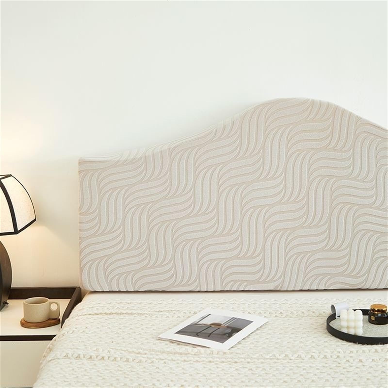 Quilted Bed Headboard Cover for Full, Queen, Cal King Size - Thickened Dustproof Headboard Slipcover Protector (83-94 inch/210-240 cm, Color 4) - Perfect for Bedroom Upgrade & Dust Protection