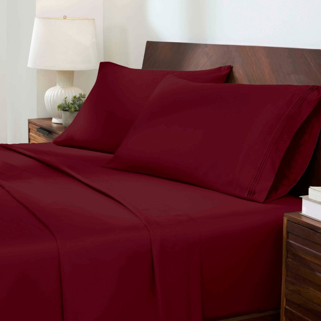 Premium 1000 Thread Count Egyptian Cotton Sheet Set - Eco-Friendly, Breathable & Hypoallergenic - Perfect for Luxury Bedding & Hot Sleepers