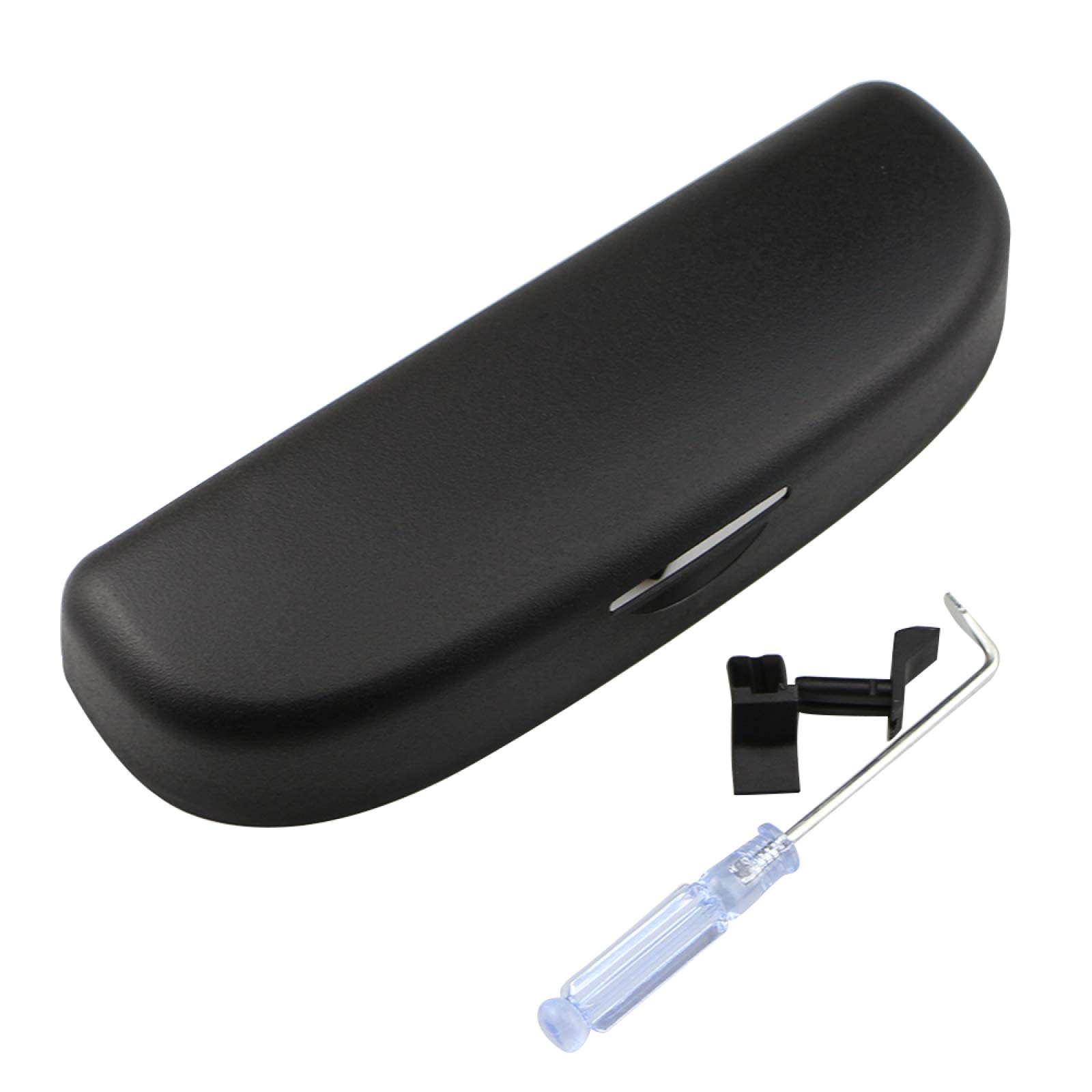 ABS Sunglasses Case for Audi A4 B8 B9 A6 C6 Q3 Q5 Q7 (2013-2021) - Black Car Glasses Holder Box - Perfect for Travel, Road Trips & Daily Commute