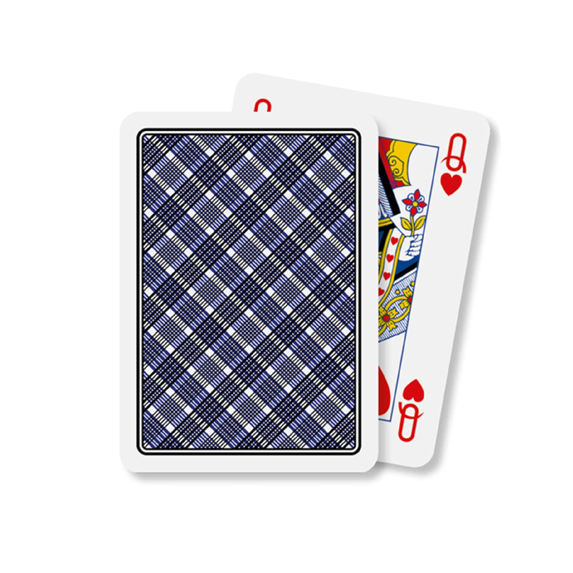 Premium Italian Poker Cards - Dal Deck of 55 Cards with Jokers, Blue Back Design, Durable Duplex Cardboard - Perfect for Casino Nights, Poker Tournaments & Card Game Enthusiasts