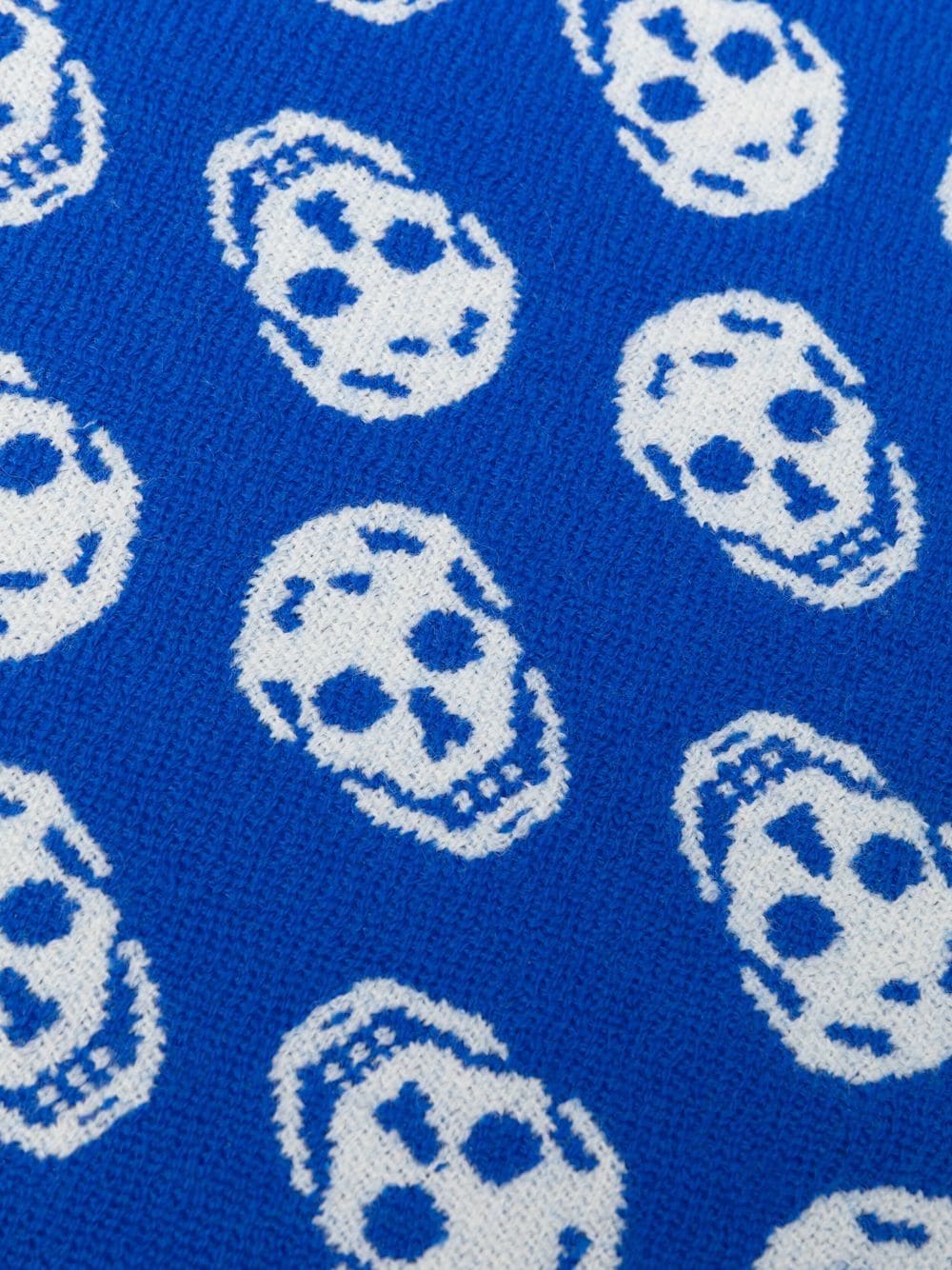 Alexander McQueen Blue Silk Scarf - Luxury Fashion Accessory for Women, Perfect for Gifts, Parties & Everyday Elegance