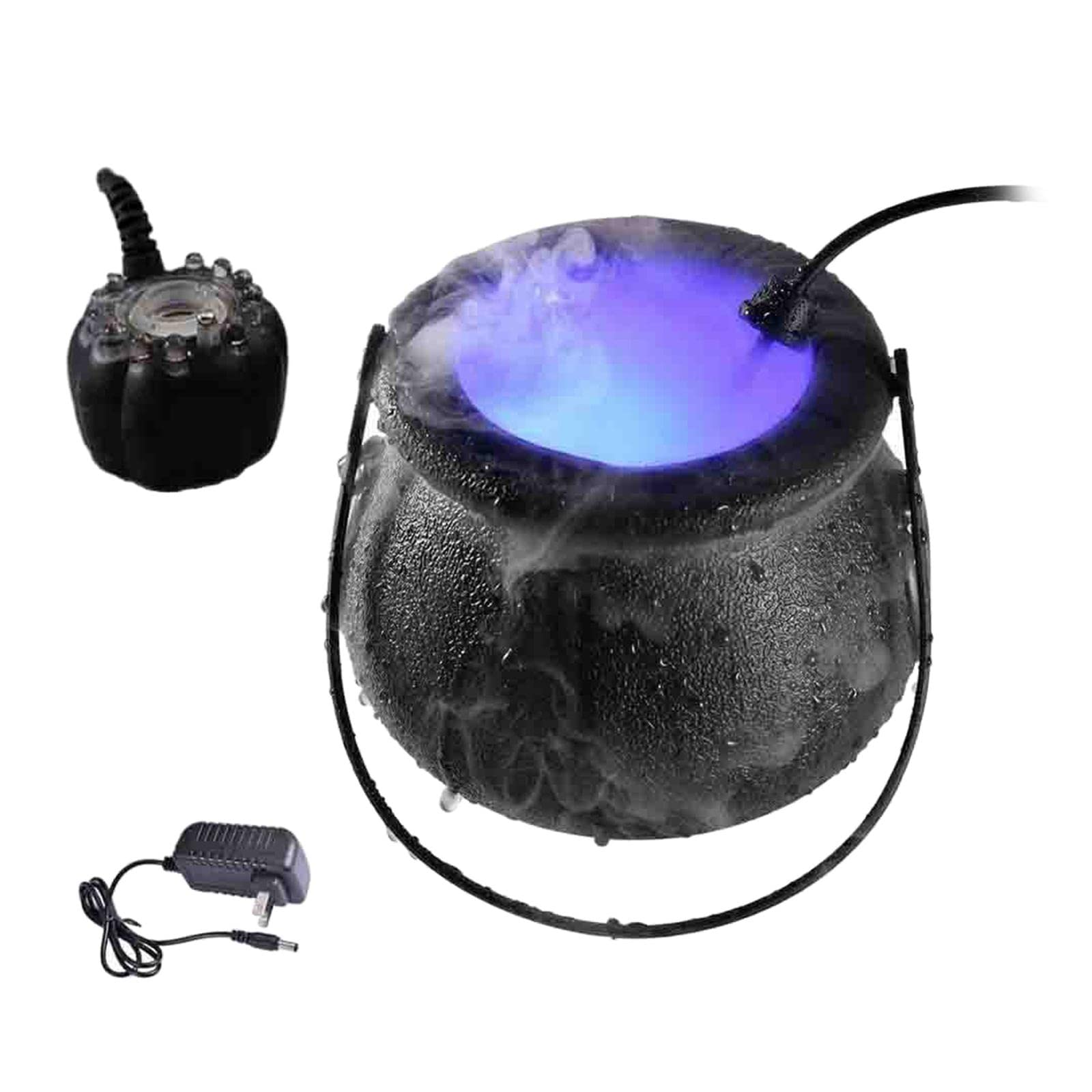 Magideal 2-in-1 LED Fog Maker Humidifier with Water Fountain - Decorative Halloween Witch Cauldron for Garden, Pond, Party & Home Decor | Perfect for Halloween Decorations, Themed Parties & Indoor/Outdoor Use