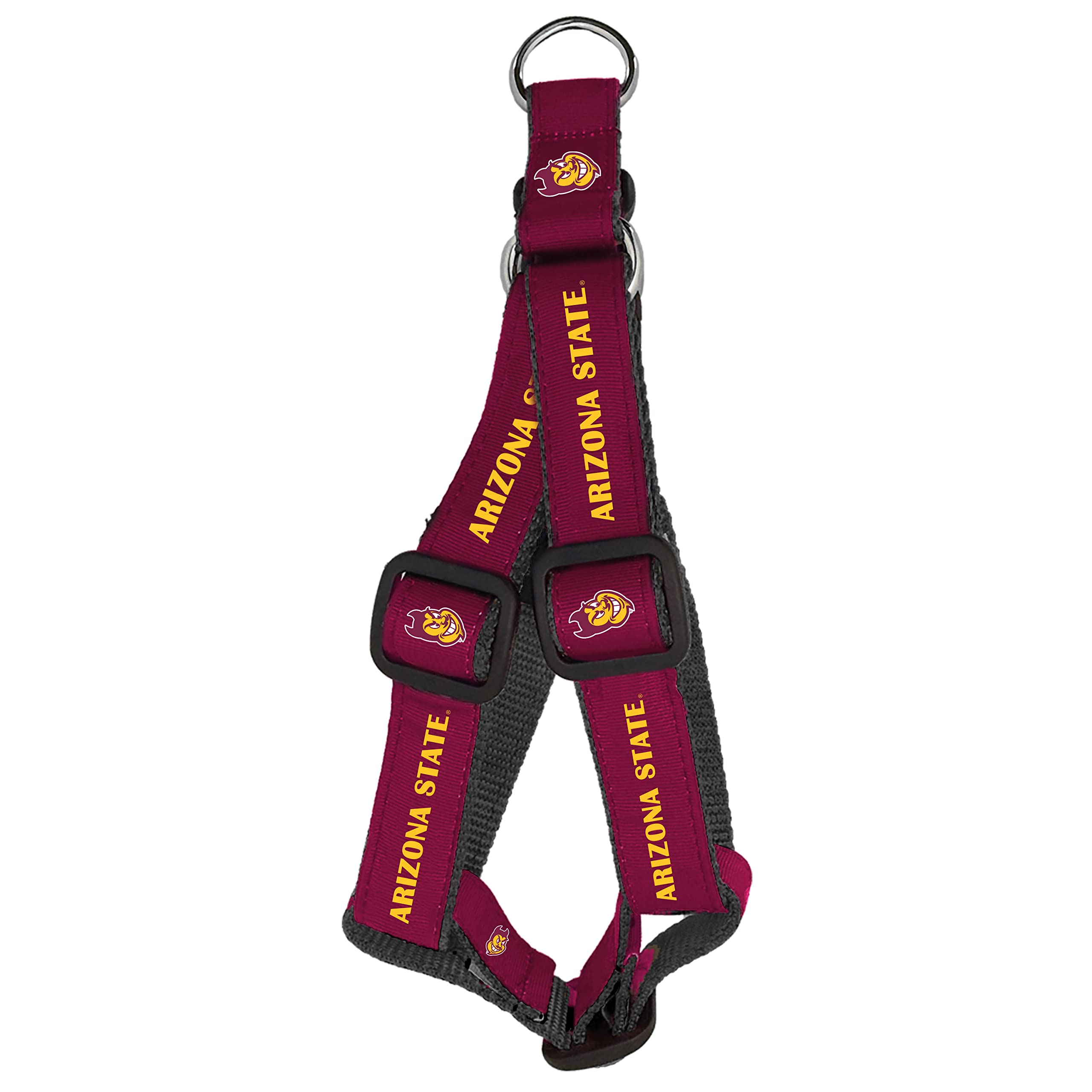 NCAA Collegiate Dog Harness - Adjustable Pet Vest for Small, Medium & Large Dogs - Officially Licensed College Team Designs - Perfect for Game Day, Walks & Outdoor Adventures