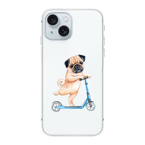 Pug on Scooter
