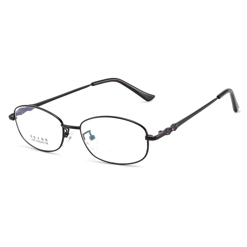 Bclear Women's Full Rim Oval Alloy Eyeglasses Frame My2033 - Lightweight & Stylish Eyewear for Work, Reading & Everyday Fashion