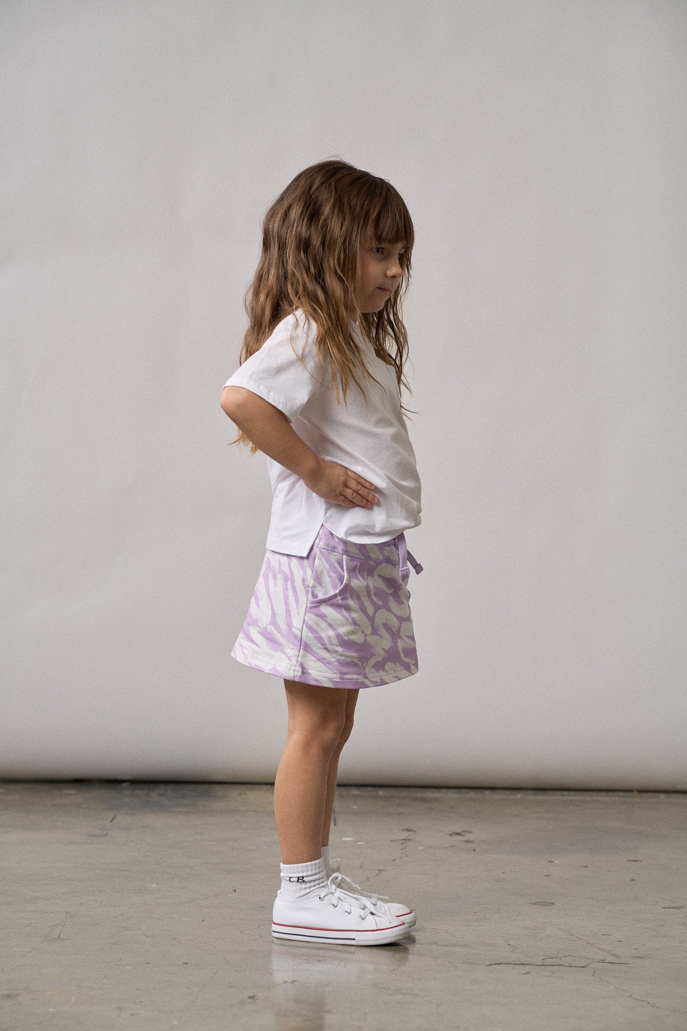 Lavender Brush Stroke Skort for Women - Flowy A-Line Tennis Skirt with Pockets | Perfect for Golf, Yoga, and Casual Wear