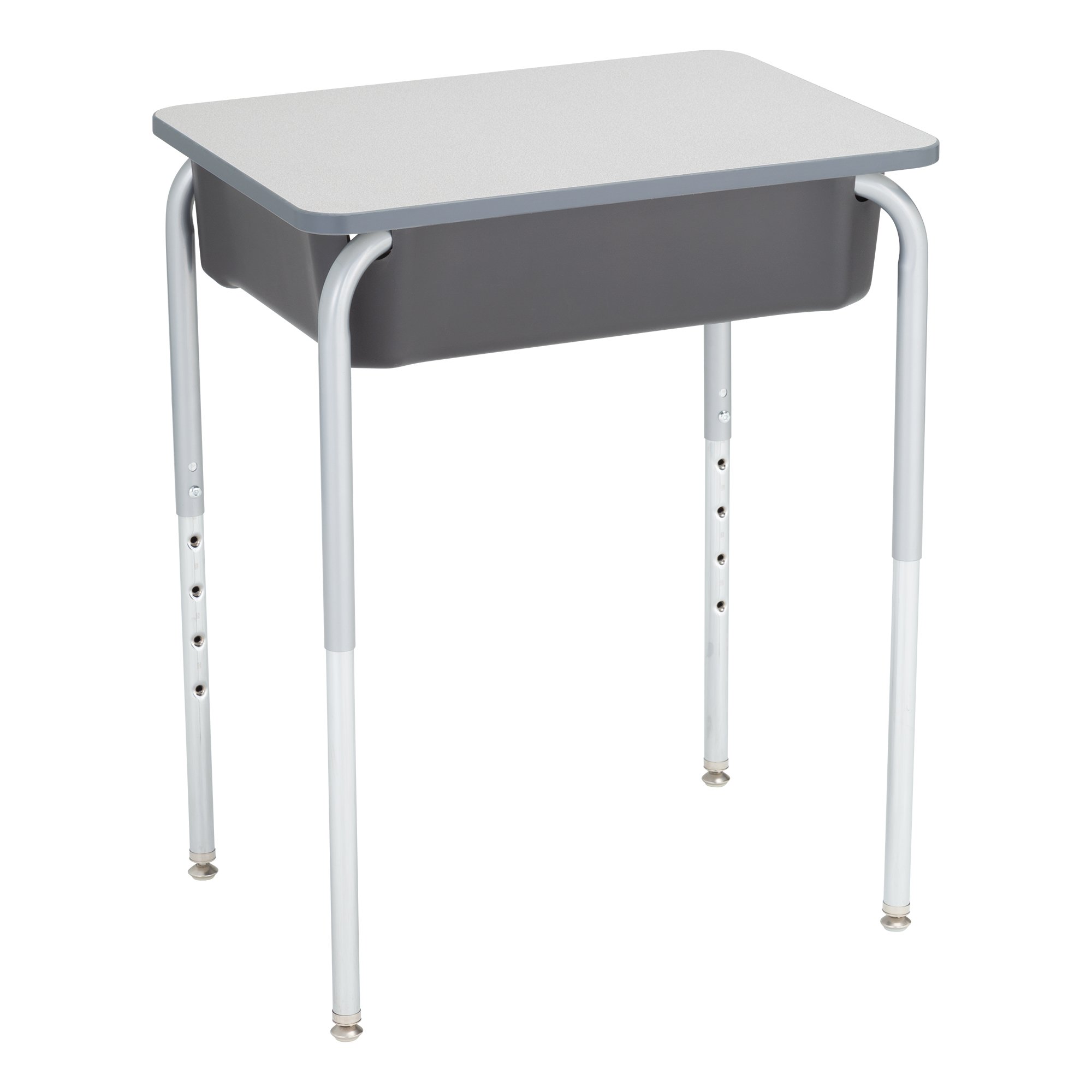 Adjustable Student Desk with Storage - Gray/Graphite for Home & School