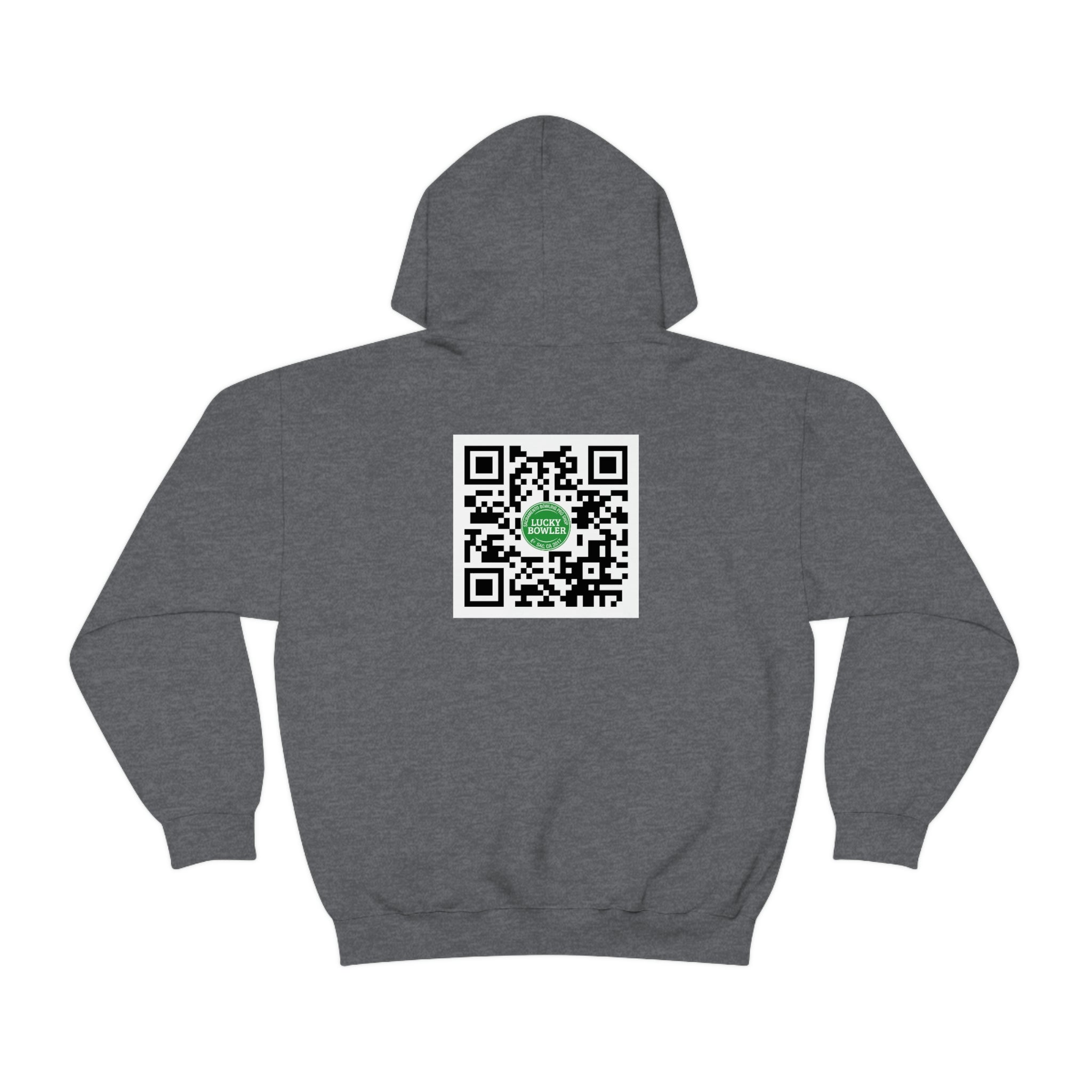 Lucky Hoodie #3 with QR Code - Stylish Unisex Pullover for Men & Women - Perfect for Casual Wear, Street Fashion, and Social Media QR Code Sharing