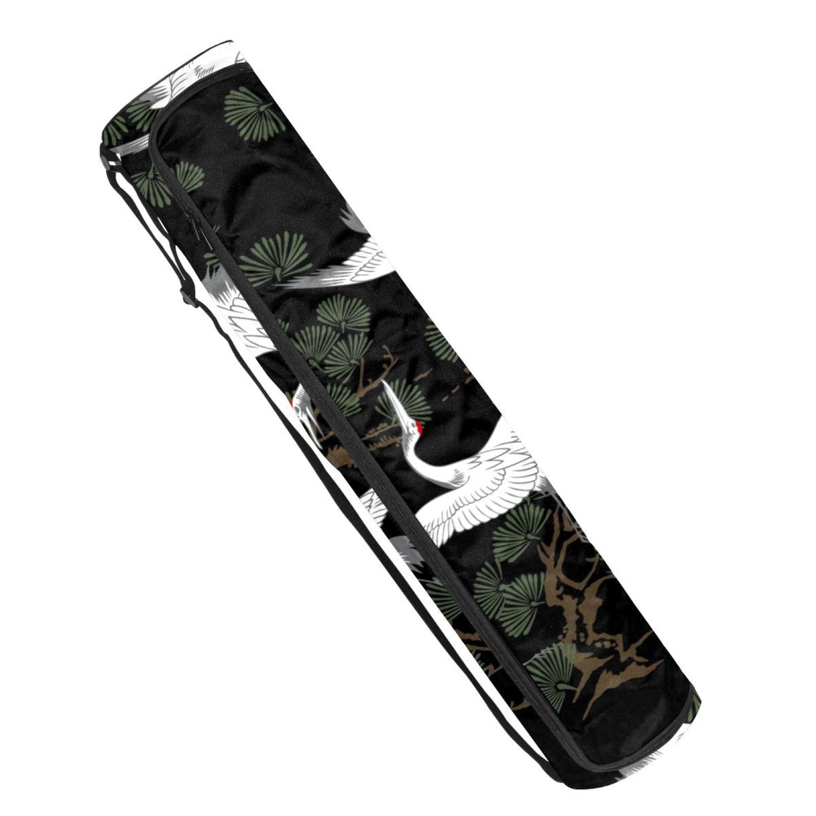 Premium Yoga Mat Bag with Basketball Emblem - Full-Zip Exercise Mat Carrier with Adjustable Shoulder Strap for Men & Women - Perfect for Gym, Yoga Studio & Sports Travel