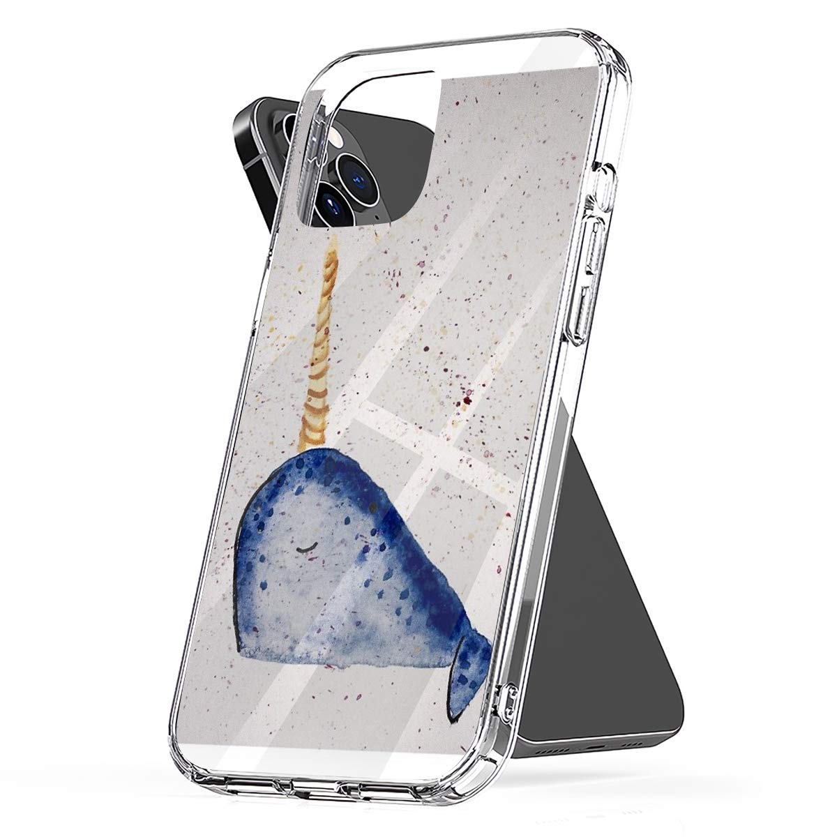 Durable Narwhal Splatter Phone Case Compatible with iPhone 13 Pro Max - Shockproof Protective Cover for Everyday Use, Travel & Outdoor Activities