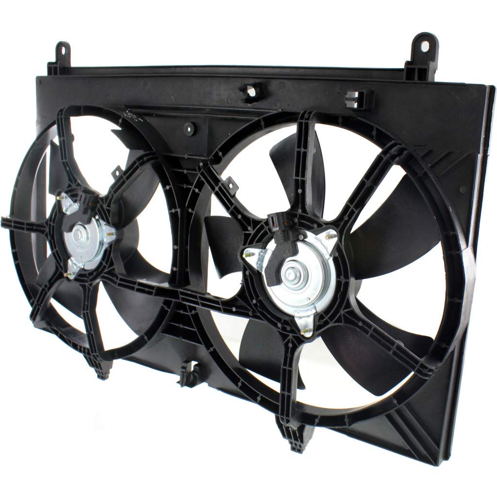 Infiniti FX35 Radiator Cooling Fan 2003-2008 Replacement | Dual Fan Type | OEM Part# IN3115104 & 21481CL80A | Perfect for Engine Overheating Prevention & Summer Driving